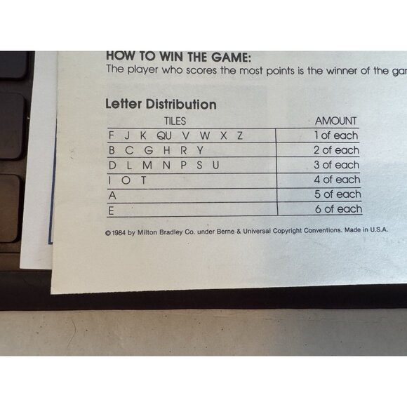 Vintage 1983 Upwords 3 Dimensional Word Board Game - Milton Bradley - Complete - Picture 3 of 3